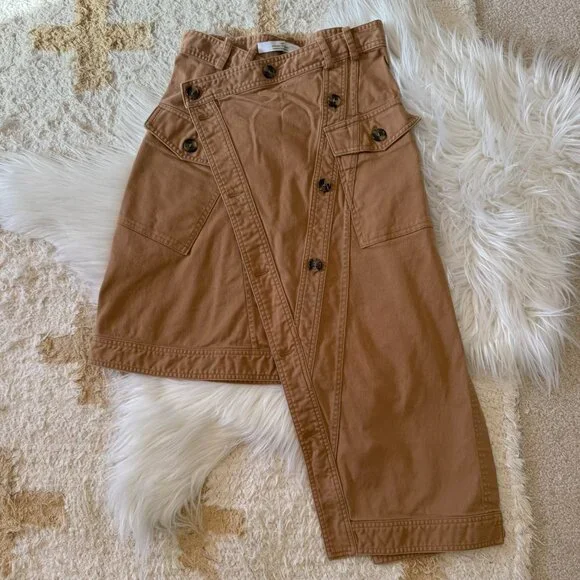 Rokh Asymmetric Button Jacket & Utility Midi Skirt Bundle US 2-4 - Picture 14 of 16